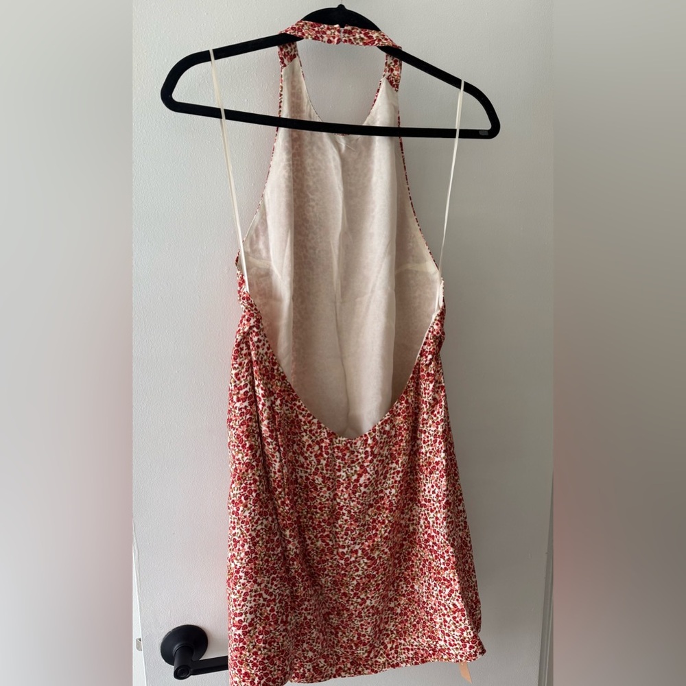 Reformation Red Floral Mini Dress - Picture 8 of 9